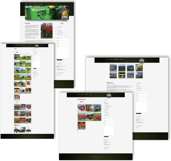 TFT Gépkereskedés weblapja TFT Gépkereskedés weblapja